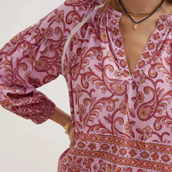 boteh block print blouse